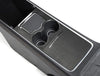 ApexModz Real Carbon Fiber Products Real Molded Gloss Carbon Fiber Center Console Overlay Cover Kit for Tesla Model Y 2021-2024