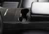 ApexModz Real Carbon Fiber Products Real Molded Gloss Carbon Fiber Center Console Overlay Kit for Tesla Model Y 2020