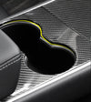 ApexModz Real Carbon Fiber Products Real Molded Gloss Carbon Fiber Center Console Overlay Kit for Tesla Model Y 2020