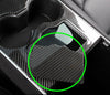 ApexModz Real Carbon Fiber Products Real Molded Gloss Carbon Fiber Center Console Overlay Kit for Tesla Model Y 2020