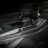 ApexModz Real Carbon Fiber Products Real Molded Gloss Carbon Fiber Center Console Side Trims for Tesla Model Y 2022-2024