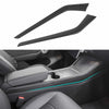 ApexModz Real Carbon Fiber Products Real Molded Gloss Carbon Fiber Center Console Side Trims for Tesla Model Y 2022-2024