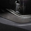 ApexModz Real Carbon Fiber Products Real Molded Gloss Carbon Fiber Center Console Side Trims for Tesla Model Y Gen 1 2020
