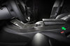 ApexModz Real Carbon Fiber Products Real Molded Gloss Carbon Fiber Center Console Side Trims for Tesla Model Y Gen 1 2020