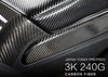 ApexModz Real Carbon Fiber Products Real Molded Gloss Carbon Fiber Center Console Side Trims for Tesla Model Y Gen 1 2020