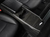 ApexModz Real Carbon Fiber Products Real Molded Gloss Carbon Fiber Center Console Side Trims for Tesla Model Y Gen 1 2020