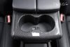 ApexModz Real Carbon Fiber Products Real Molded Gloss Carbon Fiber Cup Holder and Rear Panel Trims For Tesla Model X 2015-2021