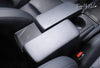 ApexModz Real Carbon Fiber Products Real Molded Gloss Carbon Fiber Cup Holder and Rear Panel Trims For Tesla Model X 2015-2021