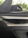 ApexModz Real Carbon Fiber Products Real Molded Gloss Carbon Fiber Dashboard & Door Trims Replacement Kit for Tesla Model Y LHD 2021-2024