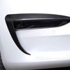 Tesla Model 3 2017-2023 Real Molded Gloss Carbon fiber Fog Light Eye-lids Canards ApexModz Real Carbon Fiber Products Real Molded Gloss Carbon Fiber Fog Light Canards for Tesla Model 3 2017-2023