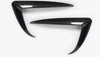Tesla Model 3 2017-2023 Real Molded Gloss Carbon fiber Fog Light Eye-lids Canards ApexModz Real Carbon Fiber Products Real Molded Gloss Carbon Fiber Fog Light Canards for Tesla Model 3 2017-2023