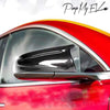 ApexModz Real Carbon Fiber Products Real Molded Gloss Carbon Fiber M Performance Style Winged Side Mirror Replacement Set for Tesla Model 3 2017-2023