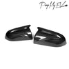 ApexModz Real Carbon Fiber Products Real Molded Gloss Carbon Fiber M Performance Style Winged Side Mirror Replacement Set for Tesla Model 3 2017-2023