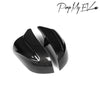 ApexModz Real Carbon Fiber Products Real Molded Gloss Carbon Fiber M Performance Style Winged Side Mirror Replacement Set for Tesla Model 3 2017-2023