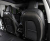 Genuine Carbon Fiber Seat Open Back Protectors for Tesla Model Y (Gloss) 2020-2021 ApexModz Real Carbon Fiber Products Real Molded Gloss Carbon Fiber Seat Open Back Overlay Covers for Tesla Model Y 2020-2024