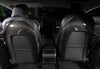 Genuine Carbon Fiber Seat Open Back Protectors for Tesla Model Y (Gloss) 2020-2021 ApexModz Real Carbon Fiber Products Real Molded Gloss Carbon Fiber Seat Open Back Overlay Covers for Tesla Model Y 2020-2024