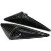 ApexModz Real Carbon Fiber Products Real Molded Gloss Carbon Fiber Side Marker Turn Signal Camera Overlay Covers for Tesla Model S 2022-2023