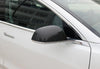 ApexModz Real Carbon Fiber Products Real Molded Gloss Carbon Fiber Side Mirror Overlay Covers for Tesla Model 3 2017-2023
