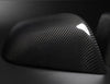 ApexModz Real Carbon Fiber Products Real Molded Gloss Carbon Fiber Side Mirror Overlay Covers for Tesla Model 3 2017-2023