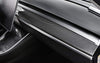 ApexModz Real Carbon Fiber Products Real Molded Gloss Carbon Fiber Single Piece Dashboard Overlay Cover for Tesla Model Y Gen 1 2020
