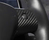ApexModz Real Carbon Fiber Products Real Molded Gloss Carbon Fiber Steering Wheel Overlay 1pc for Tesla Model Y 2020-2024