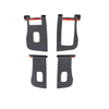 Tesla Model 3 (Left Hand Drive) 2023-2024 Highland Real Molded Gloss Carbon Fiber Window Switch Overlays ApexModz Real Carbon Fiber Products Real Molded Gloss Carbon Fiber Window Switch Overlays for Tesla Model 3 (Left Hand Drive) 2023-2024 Highland