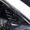 ApexModz Real Carbon Fiber Products Real Molded Gloss Forged A-Pillar Carbon Fiber Front Quarter Glass Cover For Tesla Model Y 2020-2024