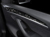 ApexModz Real Carbon Fiber Products Real Molded Gloss Forged Carbon Fiber Door Panel Overlay Covers for Tesla Model 3 2021-2023