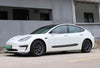 ApexModz Real Carbon Fiber Products Real Molded Gloss Forged Carbon Fiber External Door Trims for Tesla Model 3 2017-2023