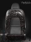 Genuine Forged Carbon Fiber Open Seat Backs for Tesla Model 3 (Gloss) 2017-2021 ApexModz Real Carbon Fiber Products Real Molded Gloss Forged Carbon Fiber Open Seat Backs for Tesla Model 3 2017-2023