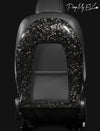 Genuine Forged Carbon Fiber Open Seat Backs for Tesla Model 3 (Gloss) 2017-2021 ApexModz Real Carbon Fiber Products Real Molded Gloss Forged Carbon Fiber Open Seat Backs for Tesla Model 3 2017-2023
