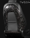 Genuine Forged Carbon Fiber Open Seat Backs for Tesla Model 3 (Gloss) 2017-2021 ApexModz Real Carbon Fiber Products Real Molded Gloss Forged Carbon Fiber Open Seat Backs for Tesla Model 3 2017-2023