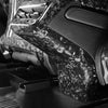 ApexModz Real Carbon Fiber Products Real Molded Gloss Forged Carbon Fiber Rear AC Vent Lower Overlay Cover For Tesla Model 3 2017-2023