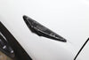 ApexModz Real Carbon Fiber Products Real Molded Gloss Forged Carbon Fiber Side Marker Turn Signal Half Overlay Covers for Tesla Model Y 2020-2024