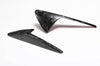 ApexModz Real Carbon Fiber Products Real Molded Gloss Forged Carbon Fiber Side Marker Turn Signal Half Overlay Covers for Tesla Model Y 2020-2024