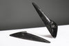 ApexModz Real Carbon Fiber Products Real Molded Gloss Forged Carbon Fiber Side Marker Turn Signal Half Overlay Covers for Tesla Model Y 2020-2024