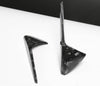 ApexModz Real Carbon Fiber Products Real Molded Gloss Forged Carbon Fiber Side Marker Turn Signal Half Overlay Covers for Tesla Model Y 2020-2024