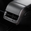 ApexModz Real Carbon Fiber Products Real Molded Matte Carbon Fiber Backseat AC Vent Overlay Cover for Tesla Model 3 2017-2023