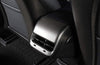 ApexModz Real Carbon Fiber Products Real Molded Matte Carbon Fiber Backseat AC Vent Overlay Cover For Tesla Model Y 2020-2024