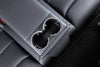Tesla Model 3 2023-2024 Highland Real Molded Matte Carbon Fiber Backseat Cup Holder Overlay ApexModz Real Carbon Fiber Products Real Molded Matte Carbon Fiber Backseat Cup Holder Overlay for Tesla Model 3 2023-2024 Highland