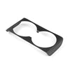 Tesla Model 3 2023-2024 Highland Real Molded Matte Carbon Fiber Backseat Cup Holder Overlay ApexModz Real Carbon Fiber Products Real Molded Matte Carbon Fiber Backseat Cup Holder Overlay for Tesla Model 3 2023-2024 Highland