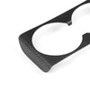 Tesla Model 3 2023-2024 Highland Real Molded Matte Carbon Fiber Backseat Cup Holder Overlay ApexModz Real Carbon Fiber Products Real Molded Matte Carbon Fiber Backseat Cup Holder Overlay for Tesla Model 3 2023-2024 Highland
