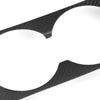 Tesla Model 3 2023-2024 Highland Real Molded Matte Carbon Fiber Backseat Cup Holder Overlay ApexModz Real Carbon Fiber Products Real Molded Matte Carbon Fiber Backseat Cup Holder Overlay for Tesla Model 3 2023-2024 Highland