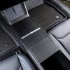 Tesla Model 3 2023-2024 Real Molded Matte Carbon Fiber Center Console Overlay Kit ApexModz Real Carbon Fiber Products Real Molded Matte Carbon Fiber Center Console Overlay Kit 4Pcs for Tesla Model 3 2023-2024