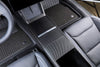 Tesla Model 3 2023-2024 Real Molded Matte Carbon Fiber Center Console Overlay Kit ApexModz Real Carbon Fiber Products Real Molded Matte Carbon Fiber Center Console Overlay Kit 4Pcs for Tesla Model 3 2023-2024