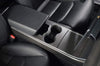 ApexModz Real Carbon Fiber Products Real Molded Matte Carbon Fiber Center Console Overlay Kit for Tesla Model Y 2020