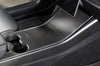ApexModz Real Carbon Fiber Products Real Molded Matte Carbon Fiber Center Console Overlay Kit for Tesla Model Y 2020