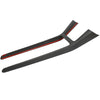 ApexModz Real Carbon Fiber Products Real Molded Matte Carbon Fiber Center Console Side Full Coverage Overlay For Tesla Model Y 2021-2024