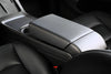 ApexModz Real Carbon Fiber Products Real Molded Matte Carbon Fiber Center Console Side Full Coverage Overlay For Tesla Model Y 2021-2024
