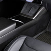Tesla Model 3 2023-2024 Real Molded Matte Carbon Fiber Center Console Side Panel Overlays ApexModz Real Carbon Fiber Products Real Molded Matte Carbon Fiber Center Console Side Panel Overlays for Tesla Model 3 2023-2024